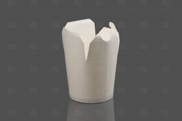 Купить Контейнер бумажный "China Pack" белый (500мл) (50шт.) КС . Мир упаковки