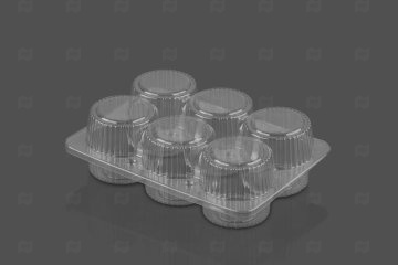 картинка Контейнер УК-14 196*138*60мм 6 секций ПЭТ Мир упаковки