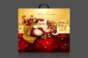 картинка Пакет с петлевой ручкой 40*42см 45мк Чудеса НГ 25шт Мир упаковки