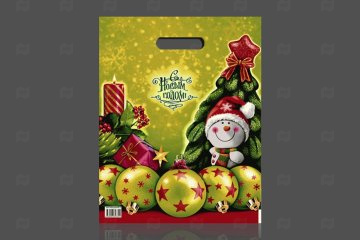 картинка Пакет с вырубной ручкой 31*40см 60мк ламинация Заветное желание НГ 50шт Мир упаковки