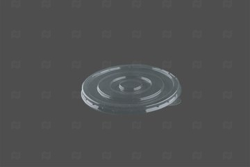 картинка Крышка к контейнеру 750мл 128/154*10мм плоская РР Round Bowl (45шт) Мир упаковки