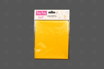 картинка Скатерть полиэтиленовая Party-Party Day 1100*1800 Желтая Мир упаковки