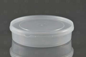 Купить Крышка к банке круглая d-223мм прозрачная (1300/1400мл) (200шт) Перинт. Мир упаковки