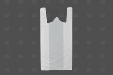 картинка Пакет майка ПНД 24+13*45см 7мк белый 100шт Мир упаковки