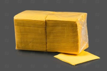 картинка Салфетки бумажные 24*24см 1сл желтые 400шт Мир упаковки