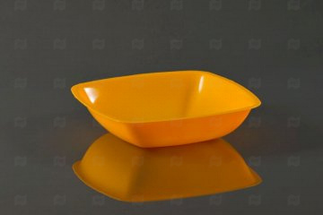 картинка Тарелка квадратная глубокая BUFFET желтая d-180 (6 шт.) 183893в Мир упаковки