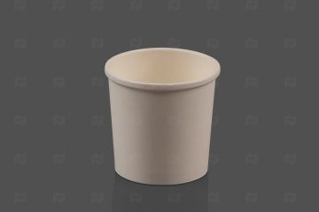 картинка Креманка бумажная 12oz/300мл 93*73*86мм d-90мм 1сл ламинация белый 25шт Мир упаковки