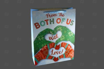 картинка Пакет ламинированный 40*31,5*12см Зимнее ассорти НГ SCW717-ABCD  Мир упаковки