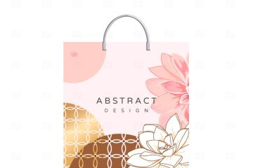 картинка Пакет с пластиковой ручкой 35*36*9см 85мк Розовый беж 10шт Мир упаковки