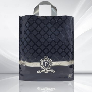 картинка Пакет с петлевой ручкой 40*37*5см 95мк Перфекто Сапфир 25шт Мир упаковки