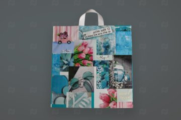 картинка Пакет с петлевой ручкой 44*44см 70мк Дежавю 25шт Мир упаковки