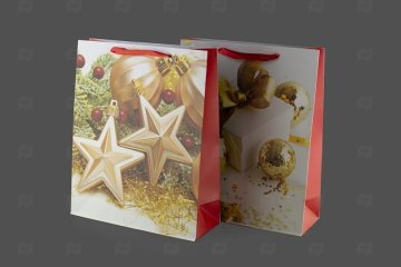 картинка Пакет ламинированный 32*26*10см Ассорти №51 НГ Мир упаковки