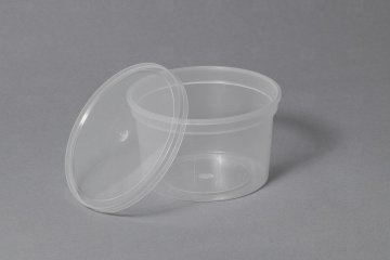 картинка Банка ПП 250мл круглая прозрачная d-96/h-56мм б/крышки б/замка 420шт В Мир упаковки