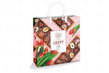 картинка Пакет софтпласт 30*30*10см 150мк Шоколатье Мир упаковки