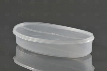 картинка Крышка к банке овальная 270*150мм белая 450шт ФП Мир упаковки