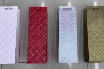 картинка Пакет ламинированный под бутылку 35*12*9см X1882 Мир упаковки