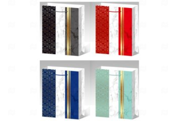 картинка Пакет ламинированный 32*26*10см 12шт SCW673-ABCD  Мир упаковки