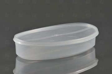 картинка Крышка к банке овальная 270*150мм прозрачная 450шт ФП Мир упаковки
