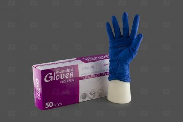 Купить Перчатки латексные особопрочные (50шт) Household Gloves р-р M (13гр) / АНАЛОГ 10946 / ВЫВОД. Мир упаковки