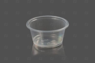 картинка Соусник с разъемной крышкой 60мл круглый прозрачный d-61/h-31мм 100шт ПП Мир упаковки