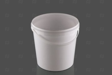картинка Ведро 3,3л круглое белое с крышкой с к/замком с пласт ручкой ПТП Мир упаковки