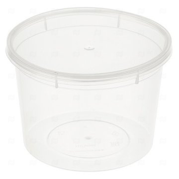 картинка Банка ПП 155мл круглая прозрачная d-69/h-71мм б/крышки с к/з б/ручки 900шт ПТ Мир упаковки