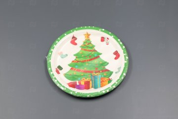 картинка Набор тарелок бумажных Новый год 1 d-180мм (6шт) Мир упаковки