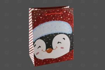 картинка Пакет ламинированный 23*18*10см Новогодние улыбки НГ SCH227-ABCD  Мир упаковки