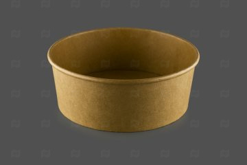 картинка Контейнер бум б/крышки 1330мл d-184мм бумага крафт ПЭ Мир упаковки