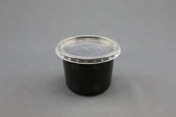картинка Контейнер ПП 500мл (d-115мм, h-83мм) СПК-115 круглый черный (50 шт.) Мир упаковки