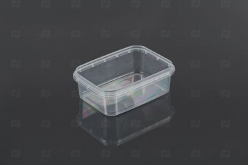 картинка Банка ПП 280мл прямоугольная прозрачная 118*89*42мм б/крышки с к/з 990шт АУ Мир упаковки