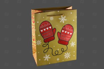 картинка Пакет ламинированный 23*18*10см Теплый Новый год НГ SCH314-ABCD Мир упаковки