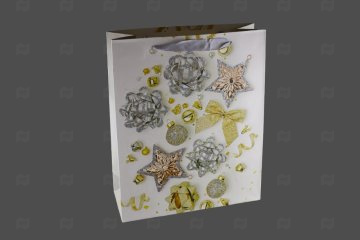 картинка Пакет ламинированный 32*26*10см Украшения для ёлки НГ SCW726-ABCD Мир упаковки