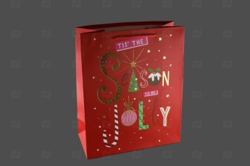 картинка Пакет ламинированный 32*26*12см Время веселья НГ SCH225-ABCD Мир упаковки