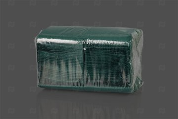 картинка Салфетки бумажные 24*24см 1сл зеленые 400шт Мир упаковки