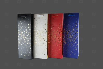 картинка Пакет ламинированный под бутылку 35*12*9см SCW698-ABCD Мир упаковки