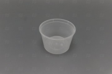 картинка Банка ПП 500мл круглая прозрачная d-111/h-80мм с крышкой б/замка 400шт ПТП Мир упаковки