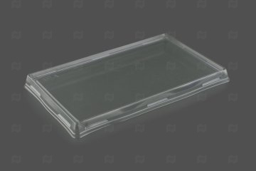 картинка Крышка к контейнеру 500мл 120*160*20мм ПЭТ высокая OneClick Lid  Мир упаковки