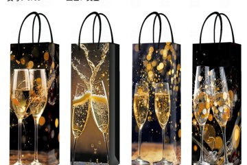 картинка Пакет ламинированный под бутылку 35*12*9см X6988 Мир упаковки