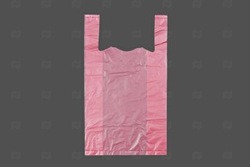 картинка Пакет майка ПНД 27+12*45см 18мк красный 100шт Мир упаковки