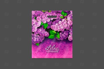 картинка Пакет с вырубной ручкой 40*47см 45мк Сирень 50шт Мир упаковки