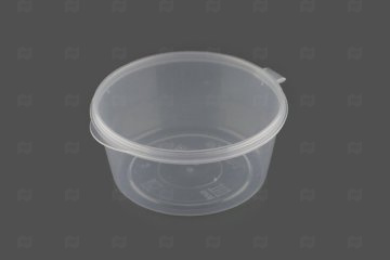 картинка Соусник 80мл круглый прозрачный с верхним закрытием крышки 80шт ПП ПТ Мир упаковки
