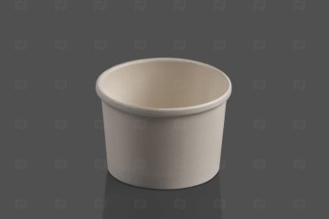 картинка Креманка бумажная 8oz/200мл 90*75*61мм d-90мм 1сл ламинация белый 25шт Мир упаковки
