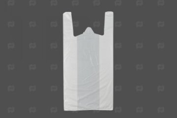 картинка Пакет майка ПНД 30+16*60см 11мк белый 100шт Мир упаковки