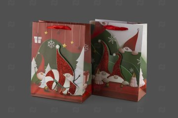 картинка Пакет ламинированный 40*31*12см Ассорти №82 НГ Мир упаковки