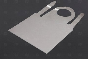 Купить Фартук п/э одноразовый белый 105*72см 12мк 100шт LAB+ . Мир упаковки