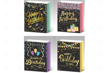 картинка Пакет ламинированный 32*26*10см SCW691-ABCD 12шт Мир упаковки