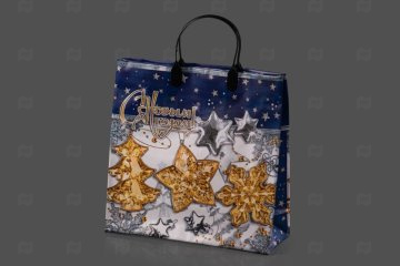 картинка Пакет софтпласт 30*30*10см 150мк Новогодний вечер НГ Мир упаковки