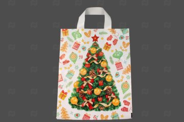 картинка Пакет с петлевой ручкой 28*35см День подарков НГ  Мир упаковки