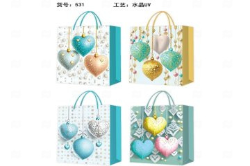 картинка Пакет ламинированный 32*26*10см вертикальный 12шт НГ X531-M  Мир упаковки